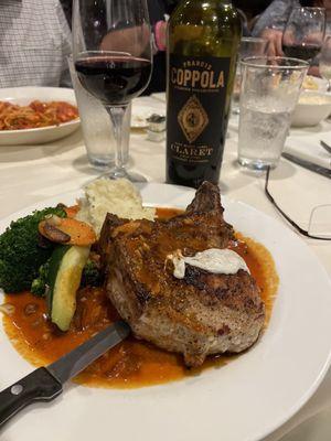 Stuffed Pork Chop special - excellent!