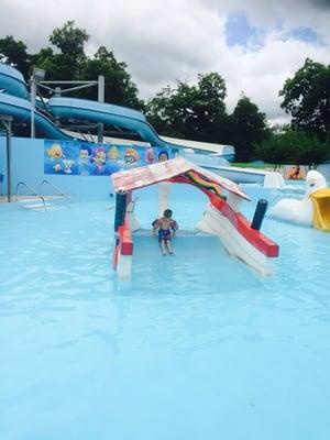 Landon enjoying the water