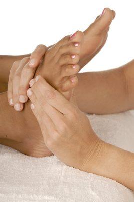 Reflexology is part of Chrissy's Sessions! Book by texting or schedule online www.chrissysmassage.com