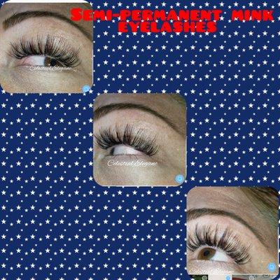 Semi permanent Eyelash Extensions and eyebrow Tint and wax