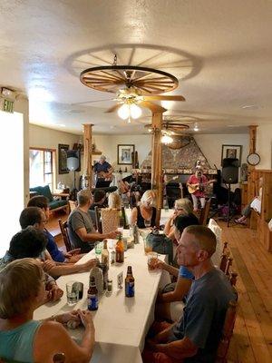 Saturday night dinner for our group( added bonus of live music)!