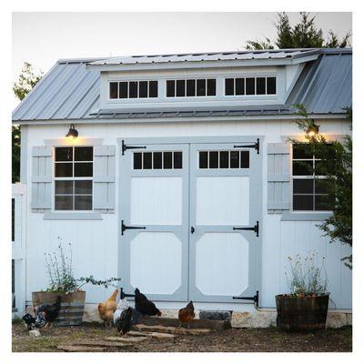 Pop up window makes your shed stand out and more lighting inside