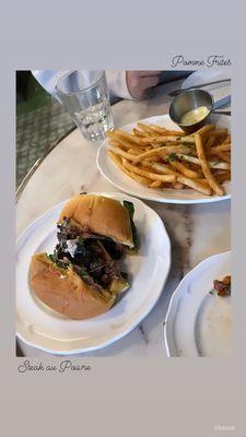 Steak au Poivre and Pomme Frites