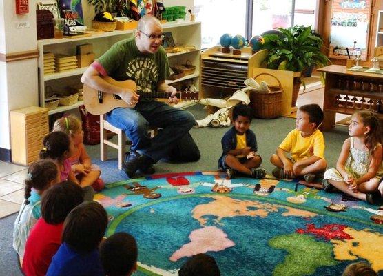 Music class with Mr. Bradley