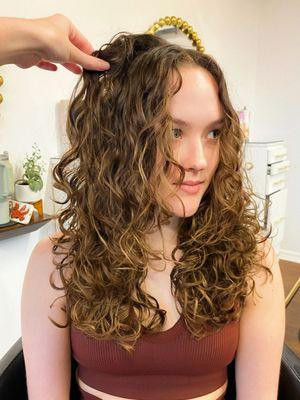 Curly cut done by Austen.