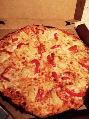 Hawaiian, thin crust