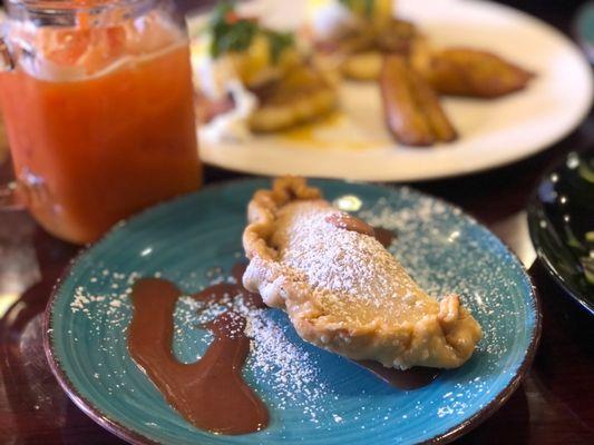 Guava cheese empanada