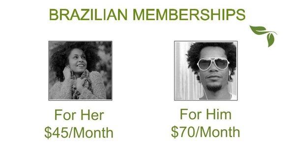 Memberships For Her and For Him. Available on elasticwaxcenter.com