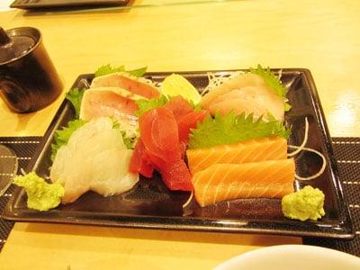 assorted sashimi