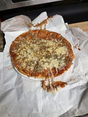 Sausage pizza