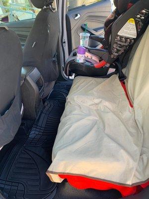 Water proof covers and car seat.