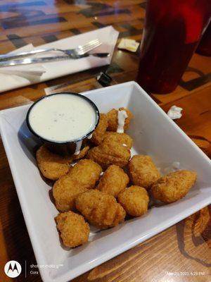 Corn nuggets with ranch