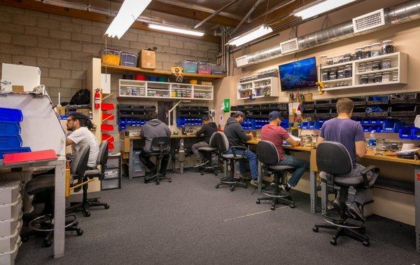 Our Custom Cable Shop Is Staffed By An Amazing Crew. These Guys Play Music & Engineer Too. Shop Local & Support Your Fellow Music Lovers.