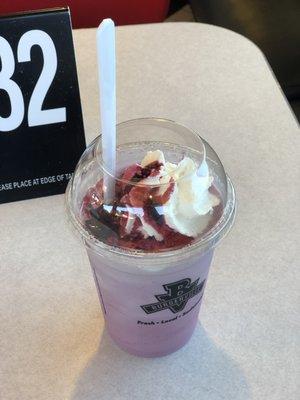 Regular sized Marionberry shake