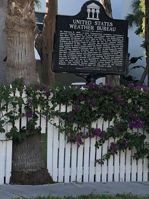 The United States weather bureau plaque