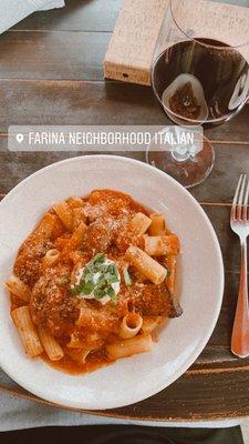 Farina's Sunday Gravy and Cabernet Sauvignon