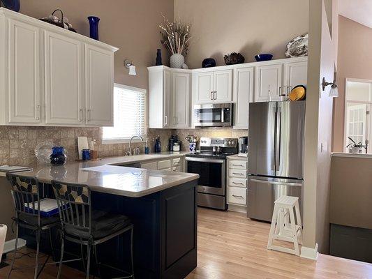 Finished kitchen with new appliances