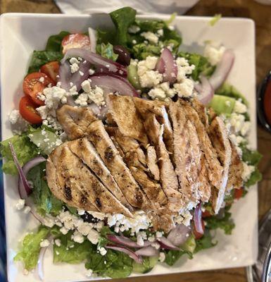 Lunch Greek salad huge!!!