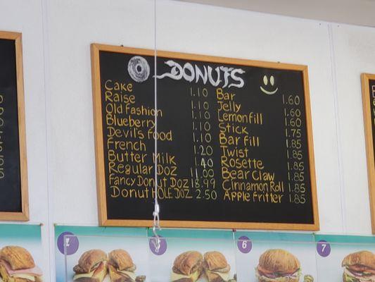 donut menu