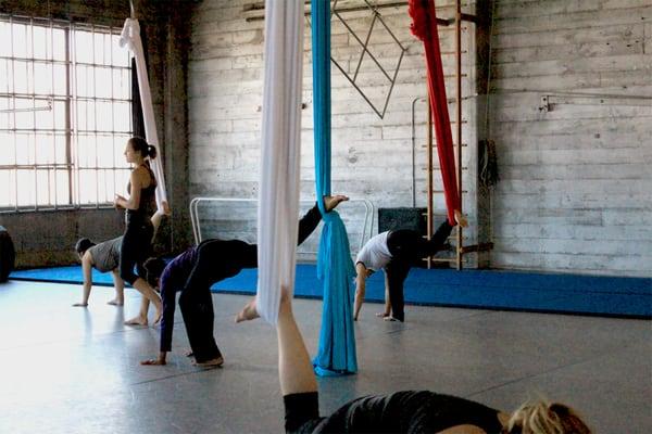 Aerial Yoga taught by Chelsea O'Brian