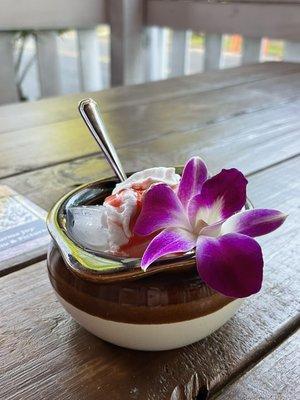 Ice cream dessert #burmese #elegant #beautiful #date #birthday #anniversary #holidays #family #friends #cocktail #exotic #tropical