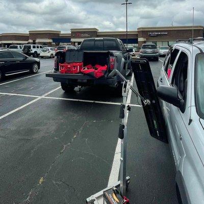 This customer was trying to surprise his daughter with her first car and wanted about 6 door dings/creases out of the vehicle. The customer