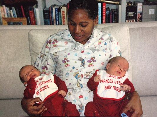 Our twins nurses are multiple specialists and teach the families how to care for the babies
 simultaneously.