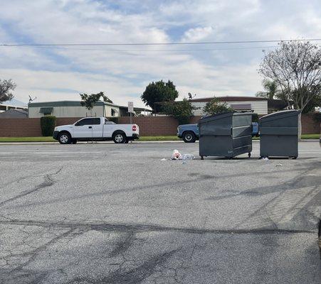 They leave trash behind and block our driveway