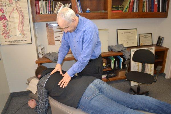 Since 1981 Doctor Waxman has been doing manual chiropractic treatments, making you feel better so come in and get an adjustment.