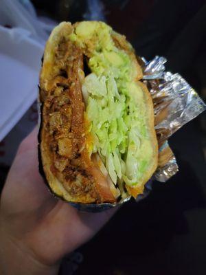 Al pastor torta.