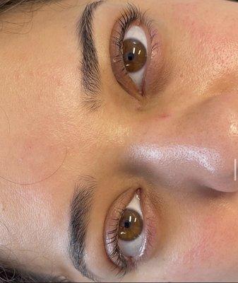 lash lift after see instagram for before! 
@ivytheesthi