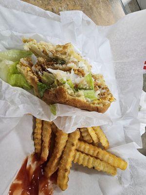 Fish Sammie and fries