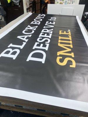 Large format banners/vinly