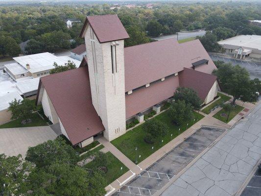 St Joseph Catholic Church in Bryan, Texas reroof completed with a beautiful Ludowici Clay Tile roof