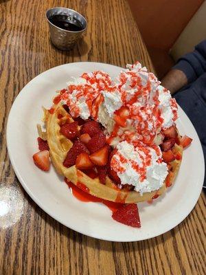 Belgian Waffle Sundae Breakfast