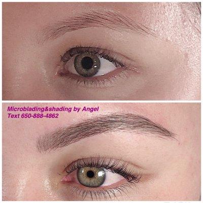 Microblading and shading