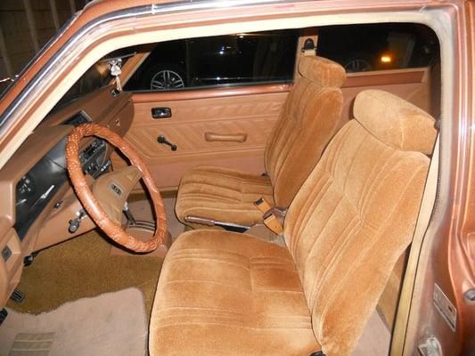 Seats and carpet were redone.