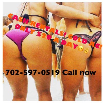 Call now for your cash rental!