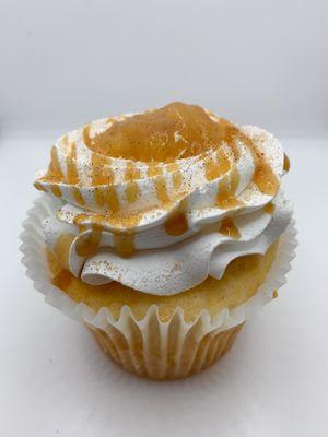 Caramel apple cupcake