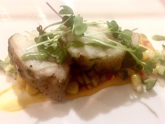 Sea bass appetizer