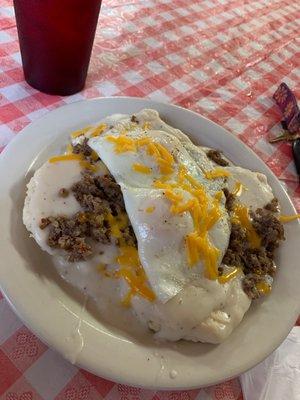 Wagon wheel breakfast came out nice and hot!!