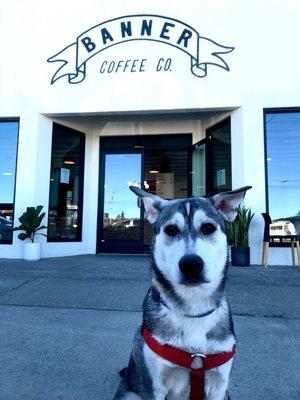 Front entrance of Banner Coffee Co.