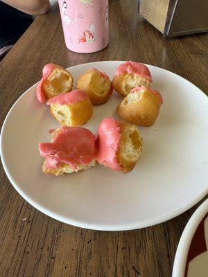 Strawberry mochi donut