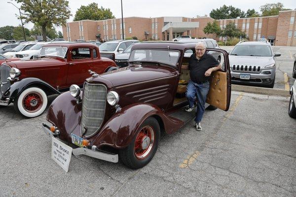 antique car show at Calvin