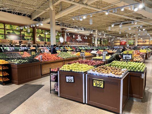 Huge produce section