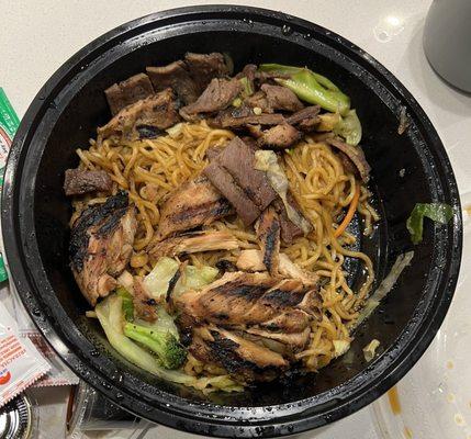 Two Protein Bowl- Large Size Only (Chicken Teriyaki and Steak Teriyaki) - Lacking in portion and steak texture was rubbery.