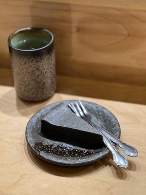 Sesame cheesecake, not good.