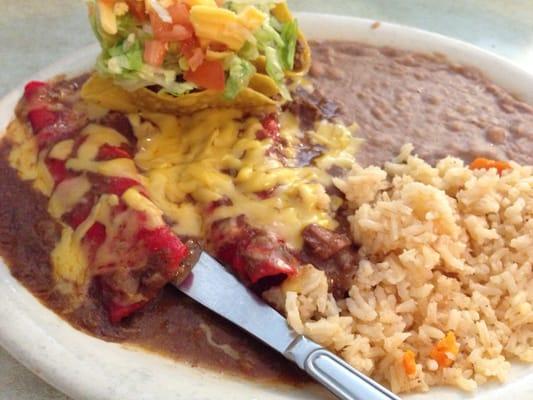 Mexican lunch plate