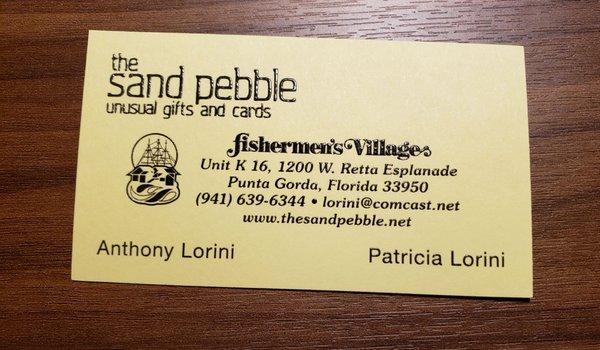 Business card (including Fisherman's village classic font)