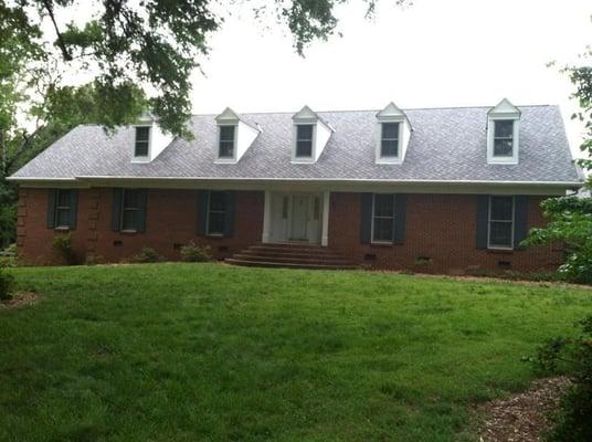 Re-roofed this home with Certainteed Presidential Shingles.